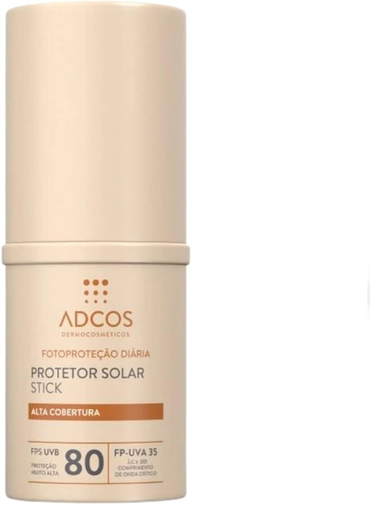 PROTETOR SOLAR FACIAL STICK FPS80 ADCOS BEIGE 17G | Amazon (BR)