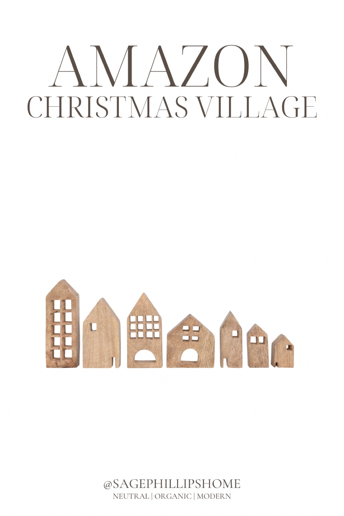 Searching for the ideal organic and earthy holiday accents? Look no further!

This charming wooden Christmas village from Amazon brings a touch of cozy warmth and a beautifully natural vibe to your holiday decor.

#LTKsale #LTKwinter #LTKcanada