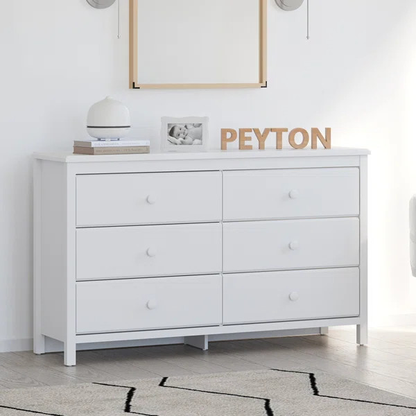 Alpine 6 Drawer Double Dresser | Wayfair North America
