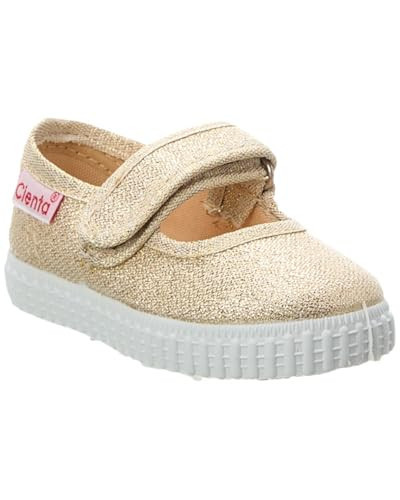 Cienta Kids Shoes – Ideal for Toddlers & Little Kids – Hook & Loop Strap Closure – Textile Lining – Rubber Outsole (Infant/Toddler/Little Kid/Big Kid) White Gold 24 (US 7.5 Toddler) M | Amazon (US)