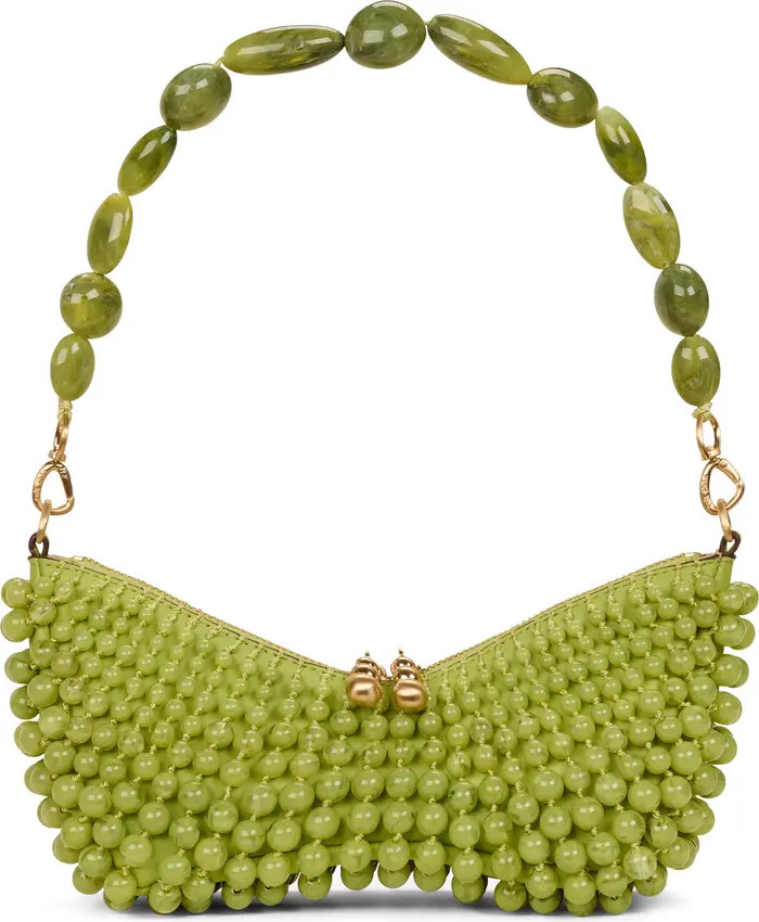 Cult Gaia Mercier Beaded Leather Shoulder Bag | Nordstrom | Nordstrom