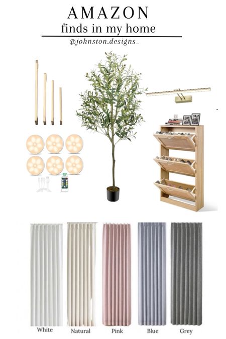 Affordable Amazon finds around my home I am loving! 

1. 6ft Faux Olive Tree for $57.  Can’t beat the price of this one for the size.  I love the fullness of it too! I paired with this cement pot, also from Amazon.

2. Shoe cabinet under $100.  This has been a great solution for our kids shoes by our entry and in our small hallway.  I like how narrow it is.  Best for kids and women’s shoes.  I would say max show size would be Womens size 10 for the shoe to fit upright.  I also changed out the hardware to a brass pull.

3. Affordable cabinet hardware.  I used these on the shoe cabinet and my arched cabinet to elevate the look.  5 color finishes and 4 sizes available. Comes in a 5 or 10 pack!

4. Blackout pinch pleated curtains.  These look custom for a fraction of the price! Several color and length options and it comes with two panels!

5. Rechargeable picture light.  Several sizes and finish options for under $45

6. Rechargeable pick lights. Motion censored option and come with a remote! Several options available for quantity and light color. 


Amazon | Amazon Home Finds | Budget Friendly Home | Affordable Home Decor | Home Finds | 

#ltkhome #shopltk #amazonhome #homedesign #affordablehomedecor #homedecor #amazonfinds #boujeeonabudget #interiordesign #cabinethardware #lighting #affordablefinds #homefinds #fauxplants #curtains #pinchpleatcurtains

#LTKfindsunder100 #LTKsalealert #LTKhome