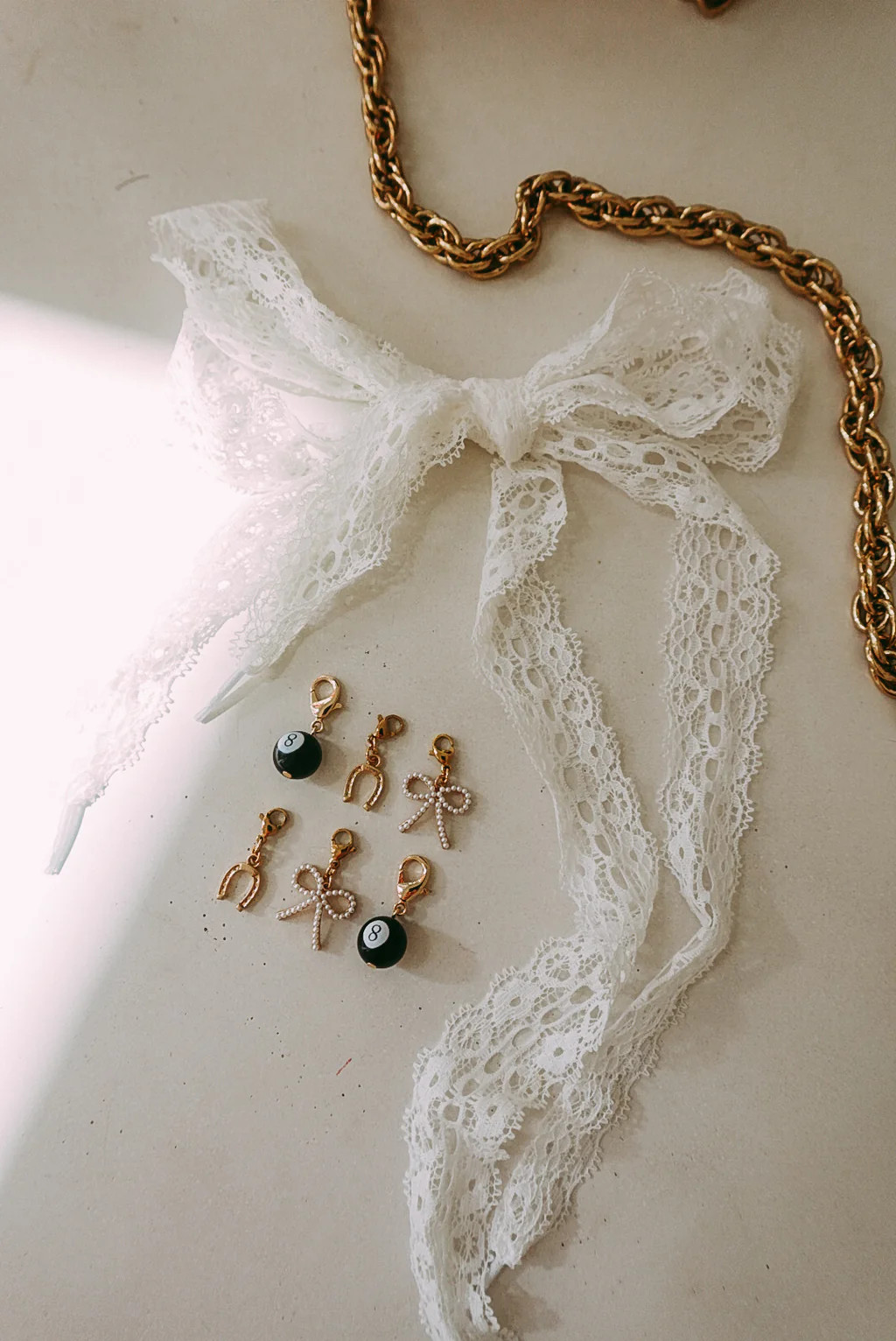 ETTA OG | white lace shoe charms | Etta+East