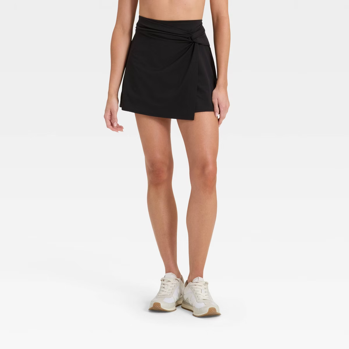 Women's Knit High-Rise Knotted Wrap Skort - All In Motion™ | Target
