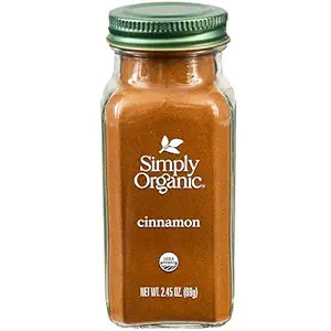 Simply Organic Cinnamon Ground Certified Organic, 2.45-Ounce Container | Amazon (US)