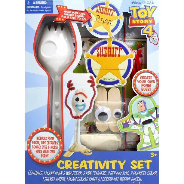 Toy Story 4 Craft Creativity Art Set: Make Your Own Forky and Other Characters, Gift for Kids, Ag... | Walmart (US)