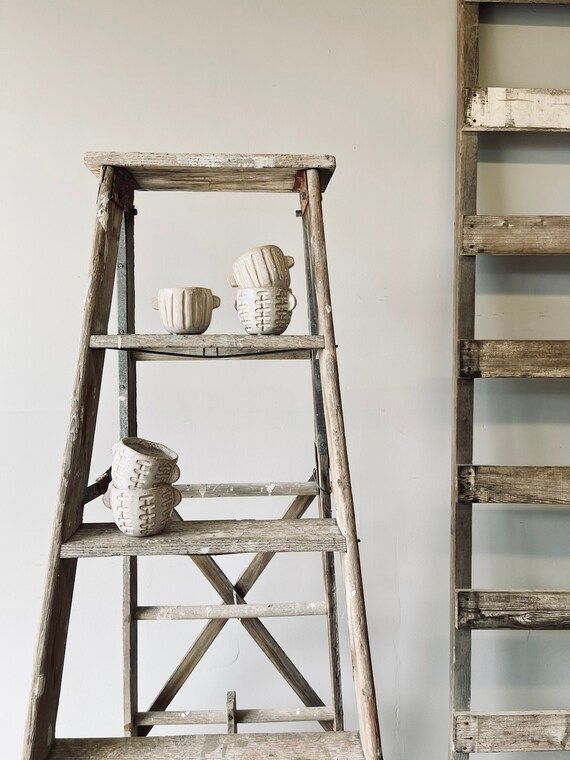 Antique Rustic A-Frame Ladder  Plant Ladder  Blanket Ladder | Etsy | Etsy (CAD)