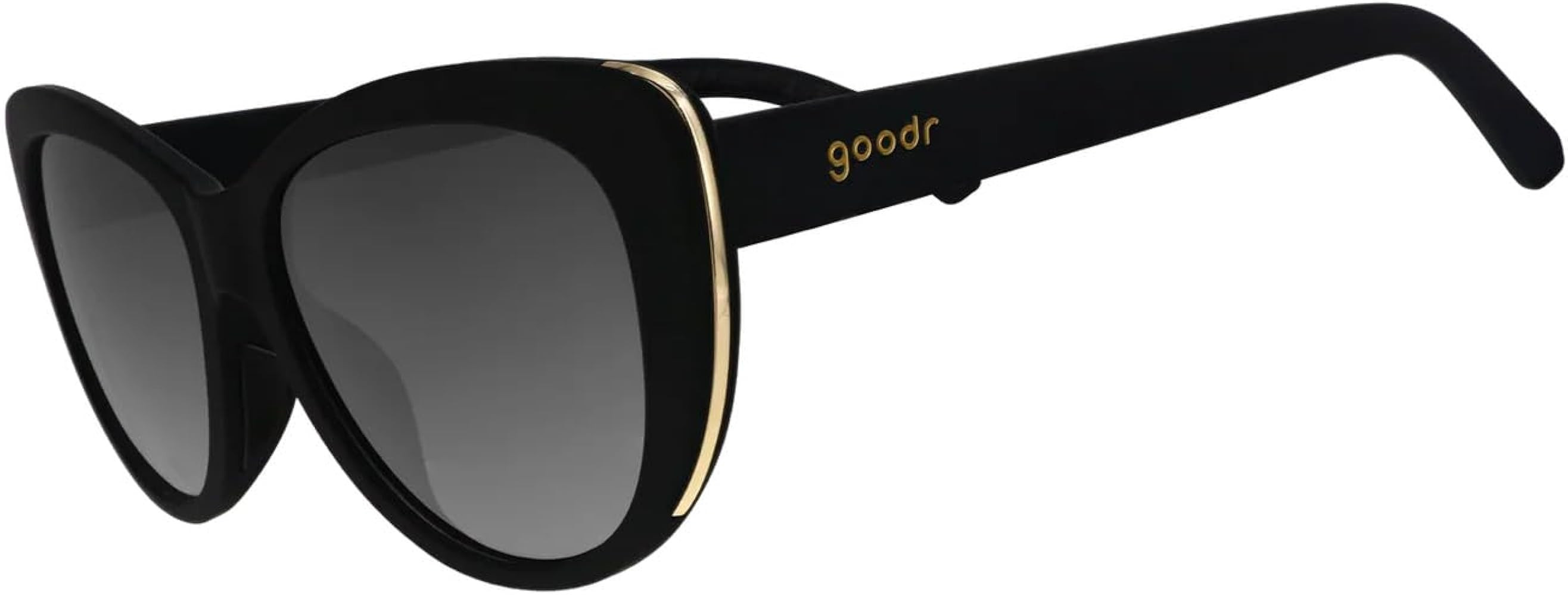 goodr It's Noir, Darling Polarized Sunglasses, Medium Sized (Glam G), Black Solid Frames with Bla... | Amazon (US)