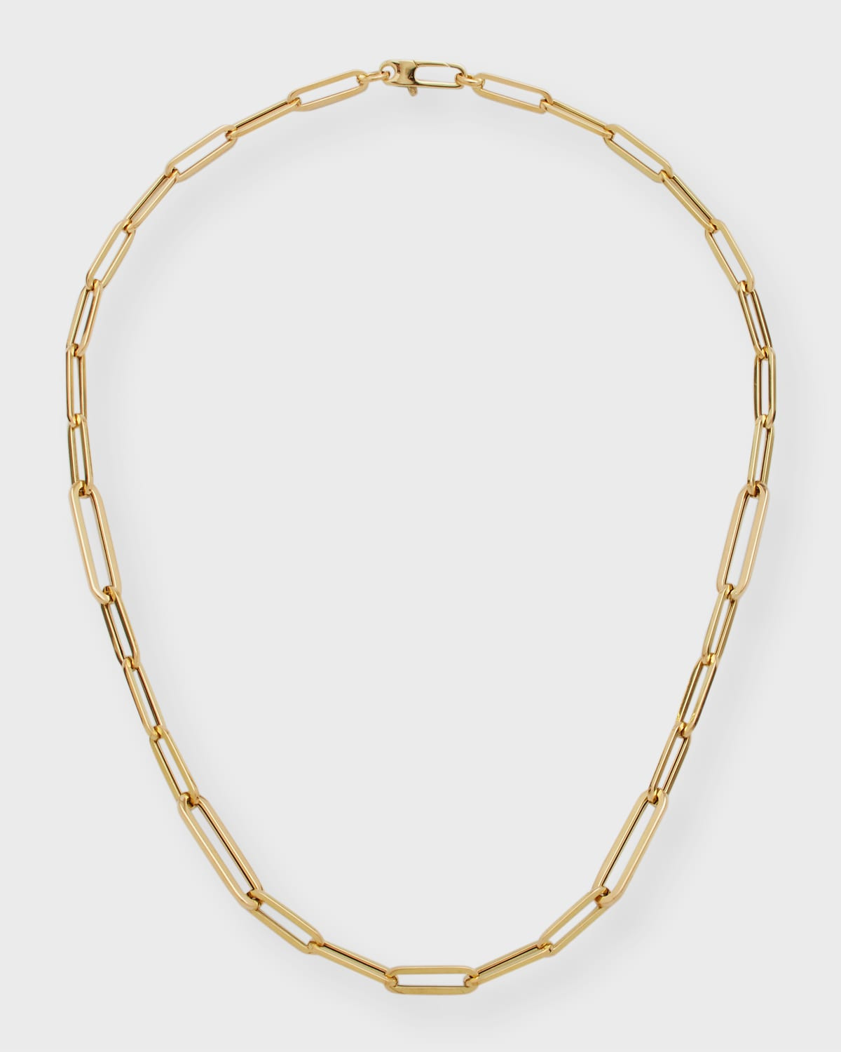 17" Paper Clip Chain Necklace in 18k Yellow Gold | Neiman Marcus