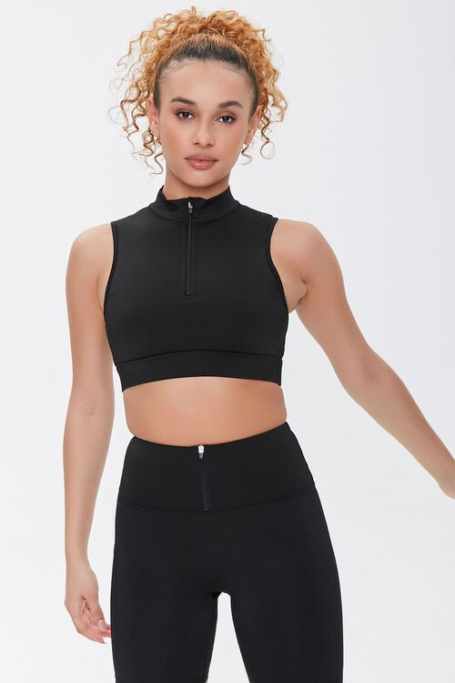 Half-Zip Sports Bra | Forever 21 (US)