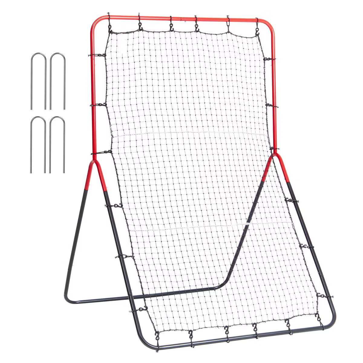 VEVOR Baseball And Softball Rebounder Net, 3 x 4.5 ft PitchBack Baseball Pitching Nest, 3-Way Bas... | Target