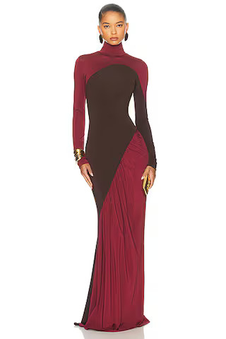 The Abstraction Color Blocked Jersey Dress | FWRD 