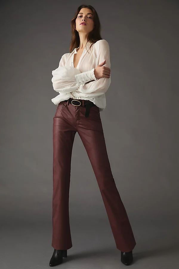 The Yaya Mid-Rise Faux Leather Pants By Pilcro in Assorted Size 32 | Anthropologie (US)