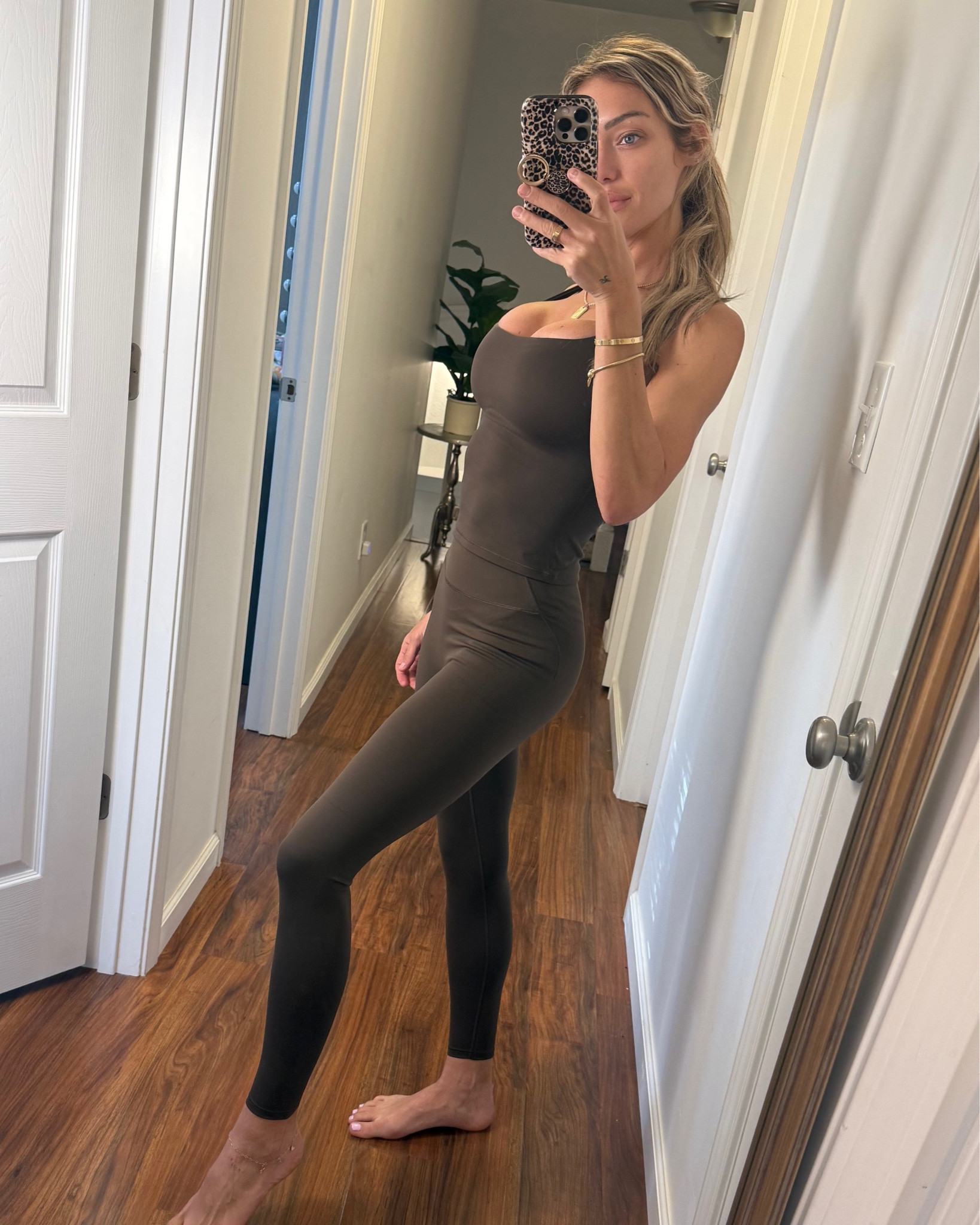 The NikeSKIMS Dark Sepia is gorg!!🏆

I’m wearing:
-26” Matte Leggings in size small (they have a longer length available)
-Matte Square Neck Tank in small

The tank has amazing built in support for larger or smaller chests. Stitched in padding so the pads don’t move all over! 

The material is very soft and stretchy, but absolutely supportive and decently thick. The waistband pulls my tummy in perfectly! 

The best part, IMO is the silicone matte NikeSKIMS logo on each piece! 

I liked these below! ⬇️ 


#LTKActive #LTKTall #LTKStyleTip