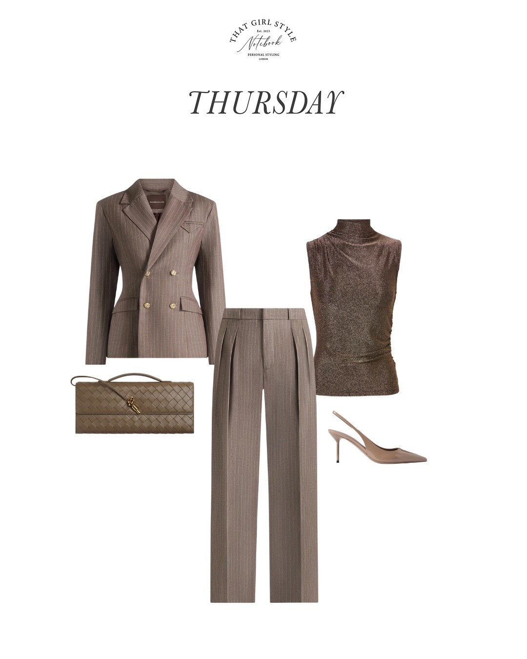 Look 109 | Suit Manière de Voir, Top Veronica Beard, Bag Bottega Veneta, Heels Paris Texas

#LTKwinter #LTKluxury #LTKstyletip