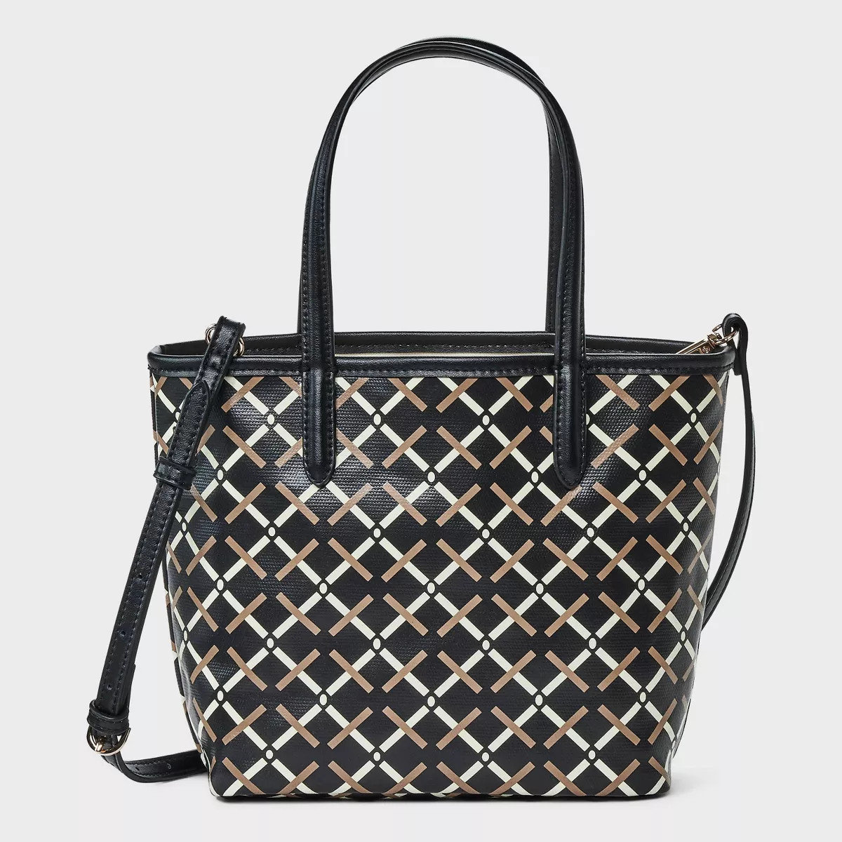 Mini Coated Canvas Tote Bag - A New Day™ Black | Target