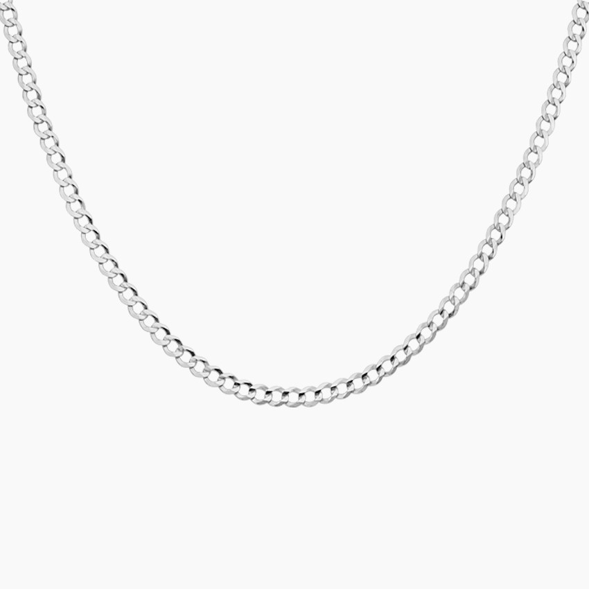 Silver Blake 22 in. Curb Chain Necklace (3mm) | Brilliant Earth