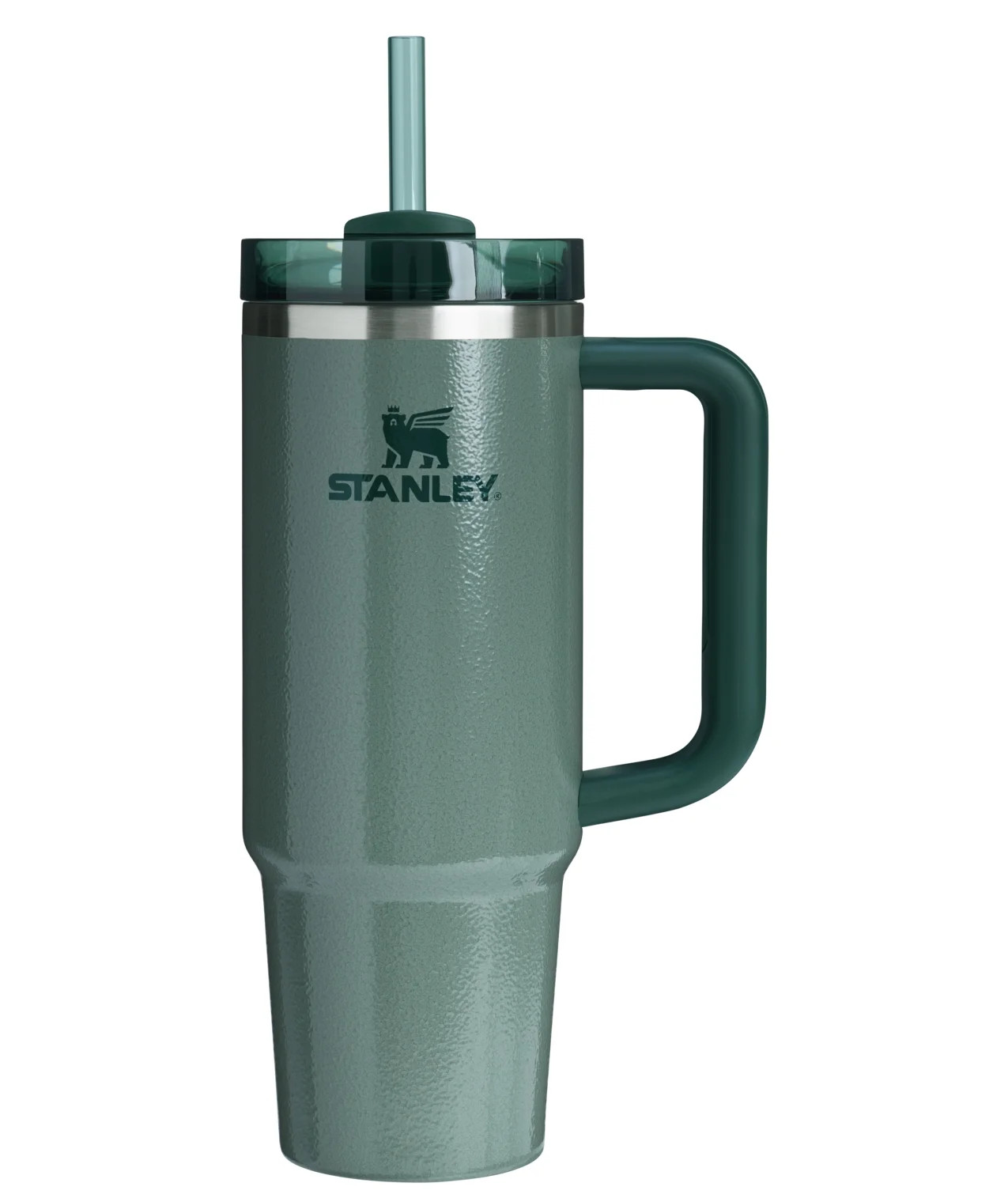 Stanley Quencher Flowstate 30oz Hammertone Green Stainless Steel Tumbler | Walmart (US)