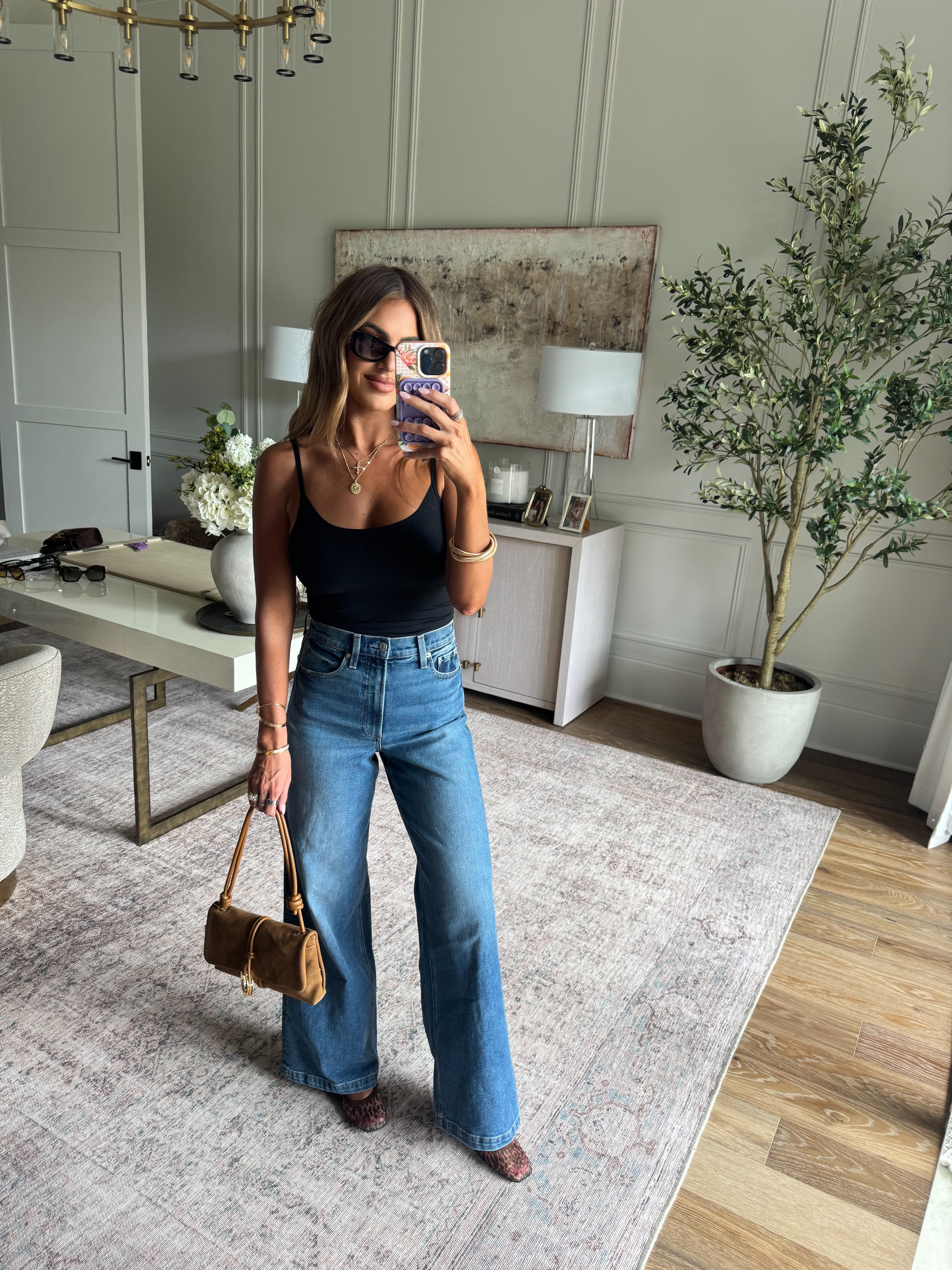 both on sale!! wearing a 27 in denim and small in the tank 🖤 

 #LTKSaleAlert