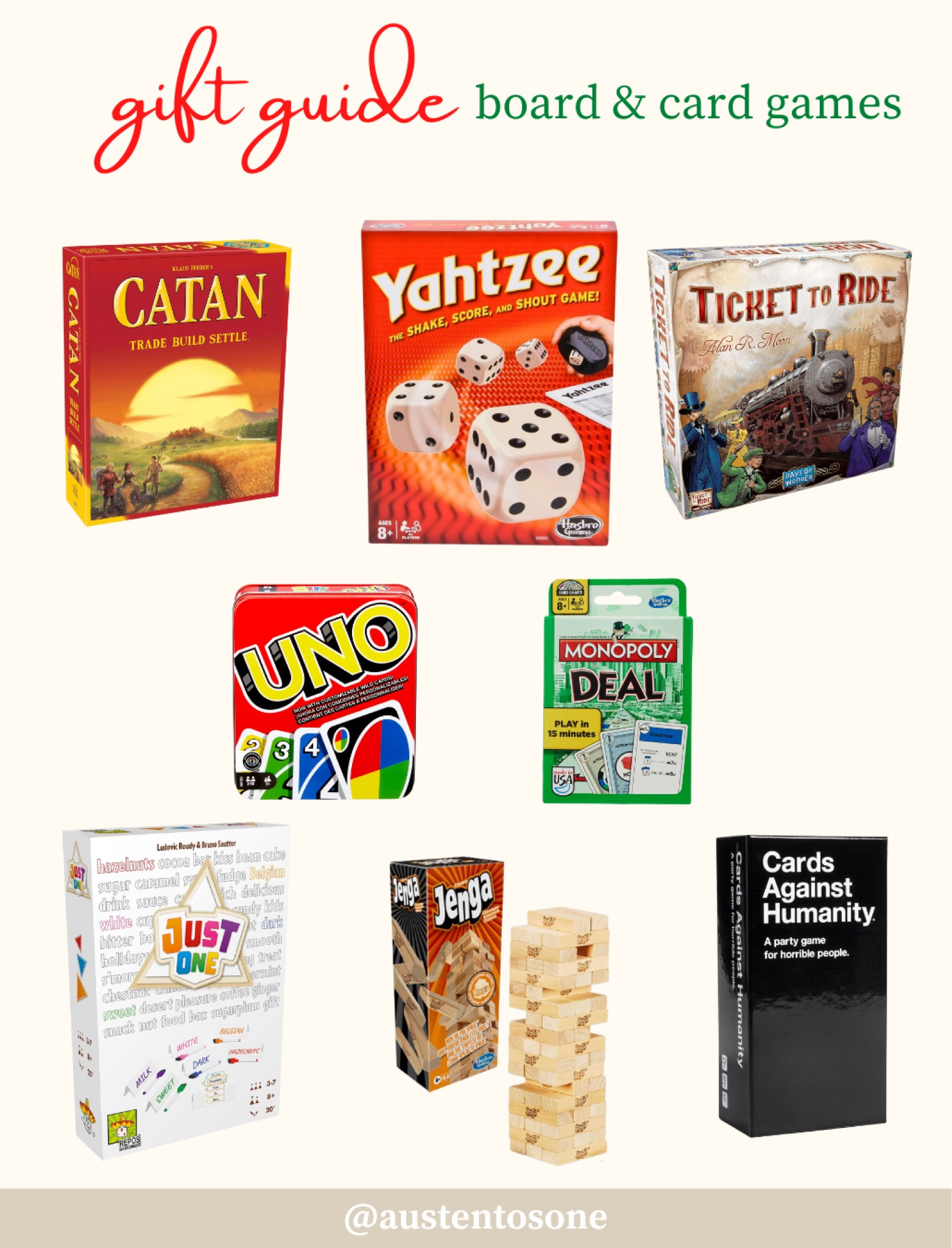 One of my favorite gifts to give is a board game the whole family can play! These are some of the games I’ve had the most fun playing  

#LTKSeasonal #LTKHoliday #LTKGiftGuide