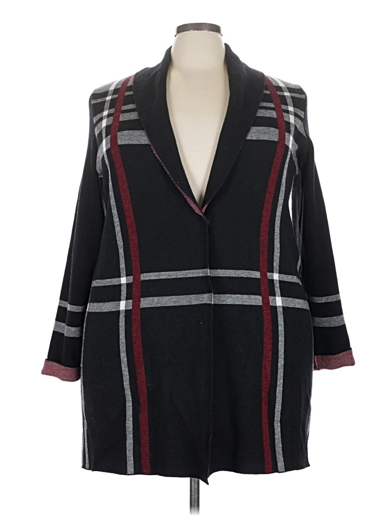 Charter Club Plaid Black Cardigan Size 3X - 78% off | ThredUp (US)
