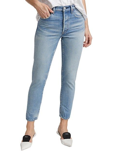 Moussy Vintage Marston High-Rise Ankle Tapered Jeans | Saks Fifth Avenue