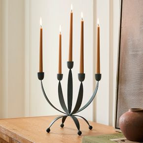 Pierce & Ward Verdigris Candelabra | West Elm (US)