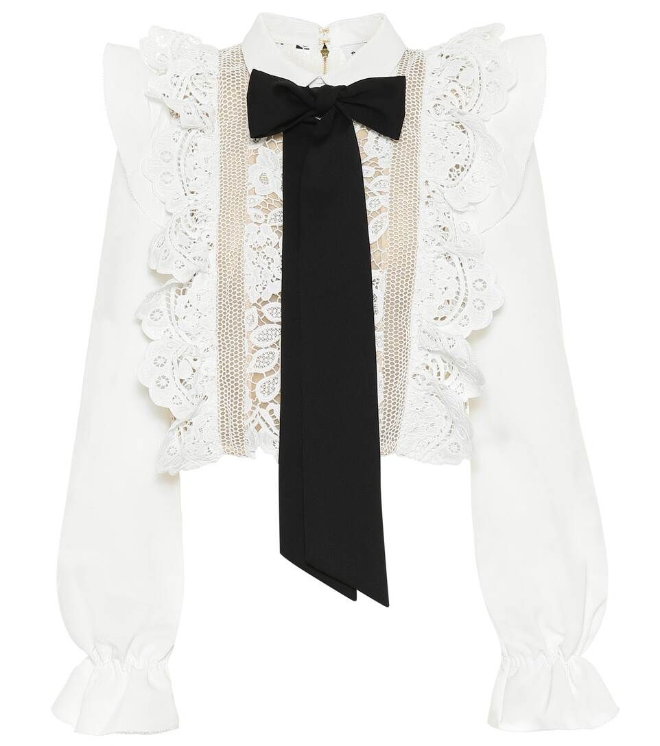 Lace-trimmed blouse | Mytheresa (UK)