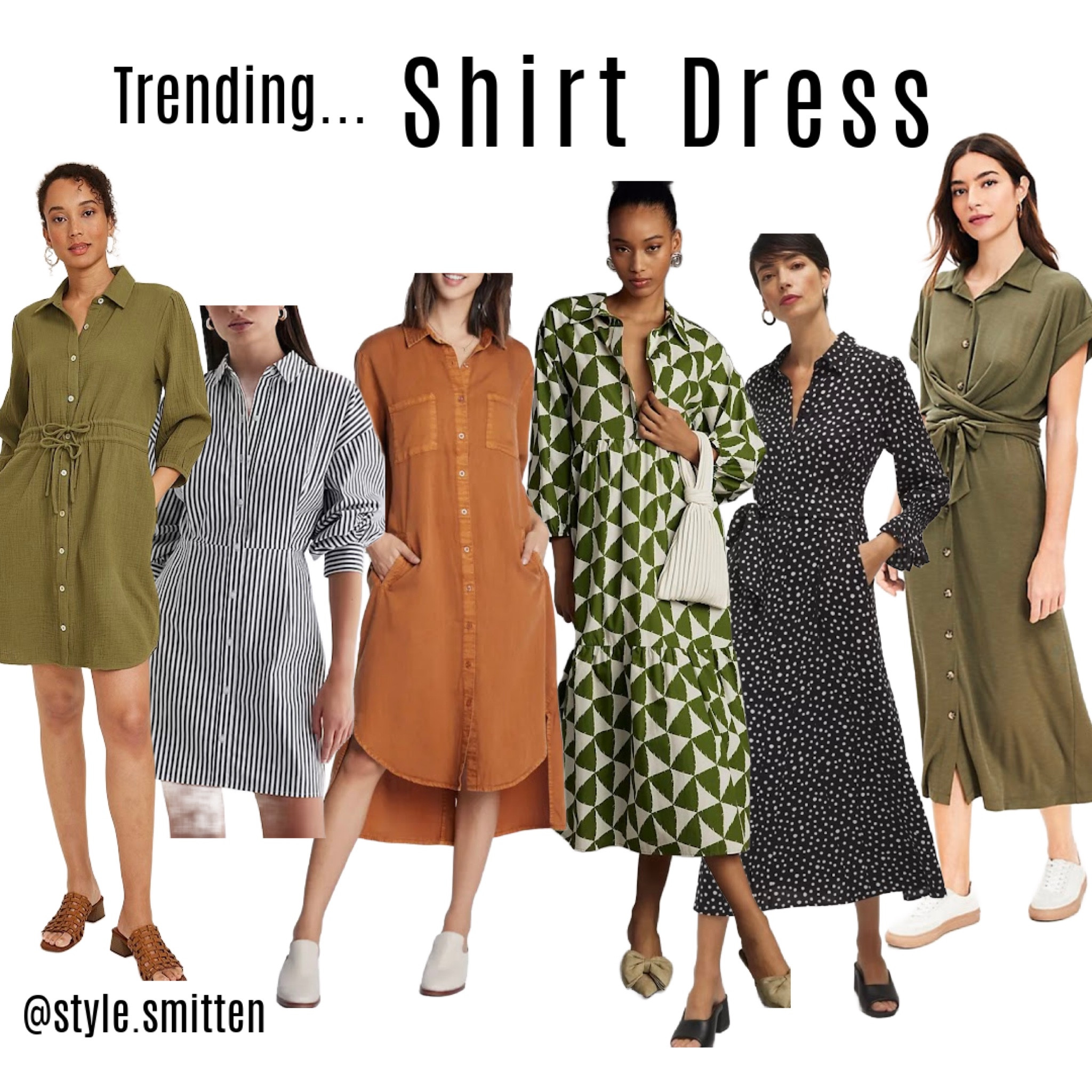 Shirt dresses are strongly trending in 2024. From mini, midi and maxi shirt dress in all lengths  

#LTKfindsunder50 #LTKstyletip #LTKSeasonal