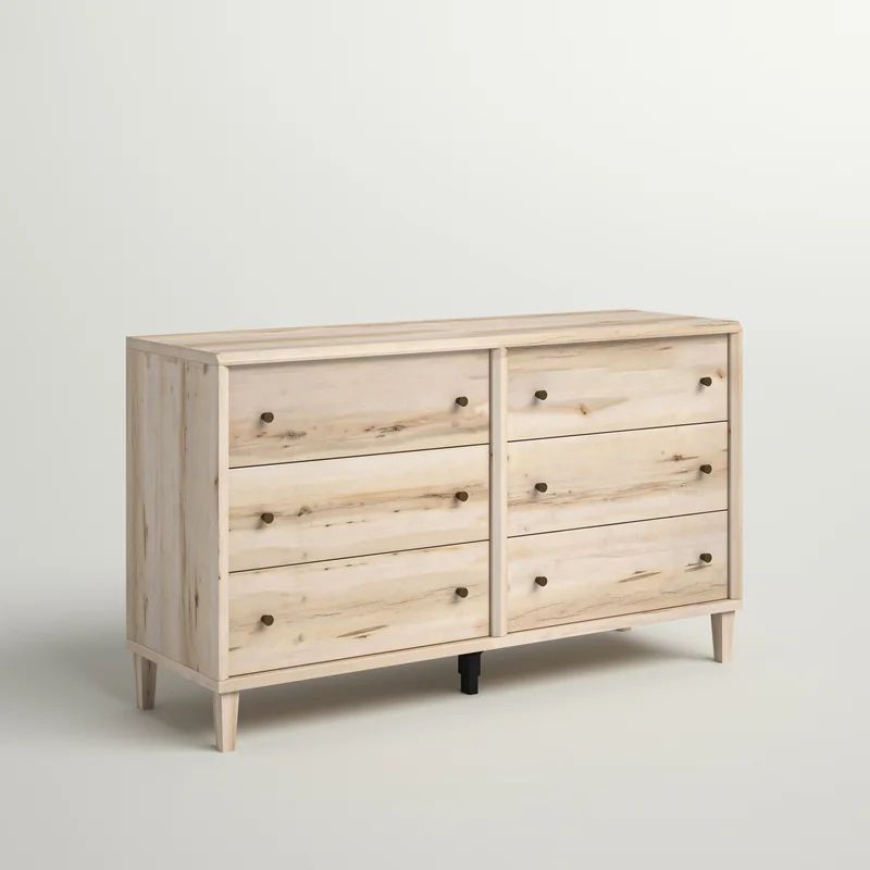 Harry 6 Drawer 59.055'' W Double Dresser | Wayfair North America