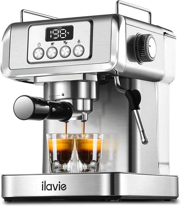 Espresso Machine 20 Bar, Espresso Maker with Steam Milk Frother，Espresso Coffee Machine with 60... | Amazon (US)