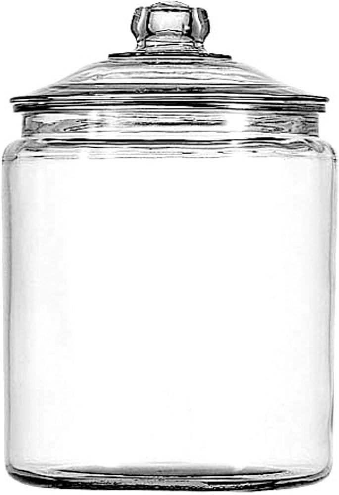 Anchor Hocking 2 Gallon Heritage Hill Glass Jar with Lid (2 piece, all glass, dishwasher safe)   ... | Amazon (US)