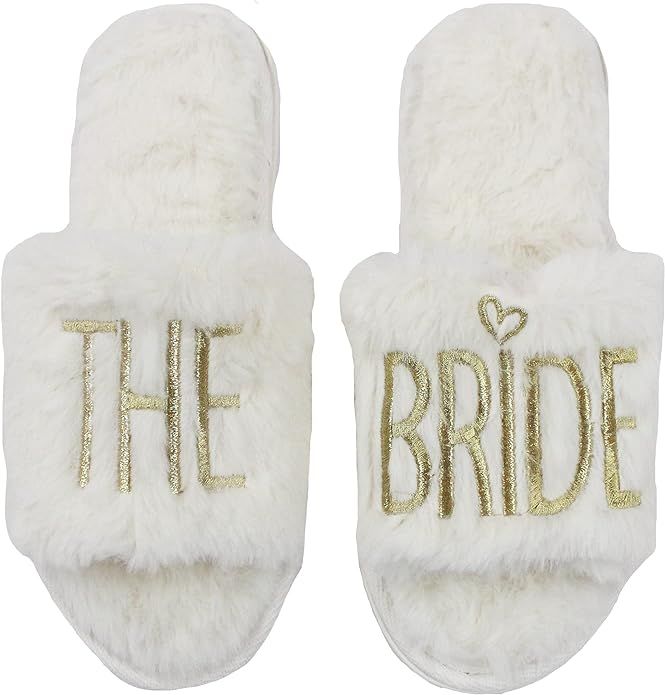 The Paisley Box Women's Bridal Party Slippers/ Bride Slippers, I Do Crew Slippers, Bachelorette P... | Amazon (US)