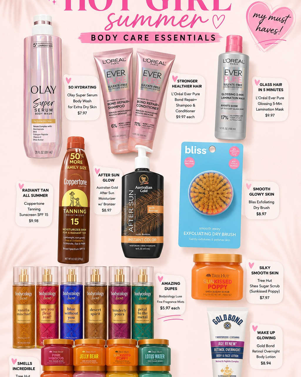 My hot girl summer MUST HAVES! 🌞