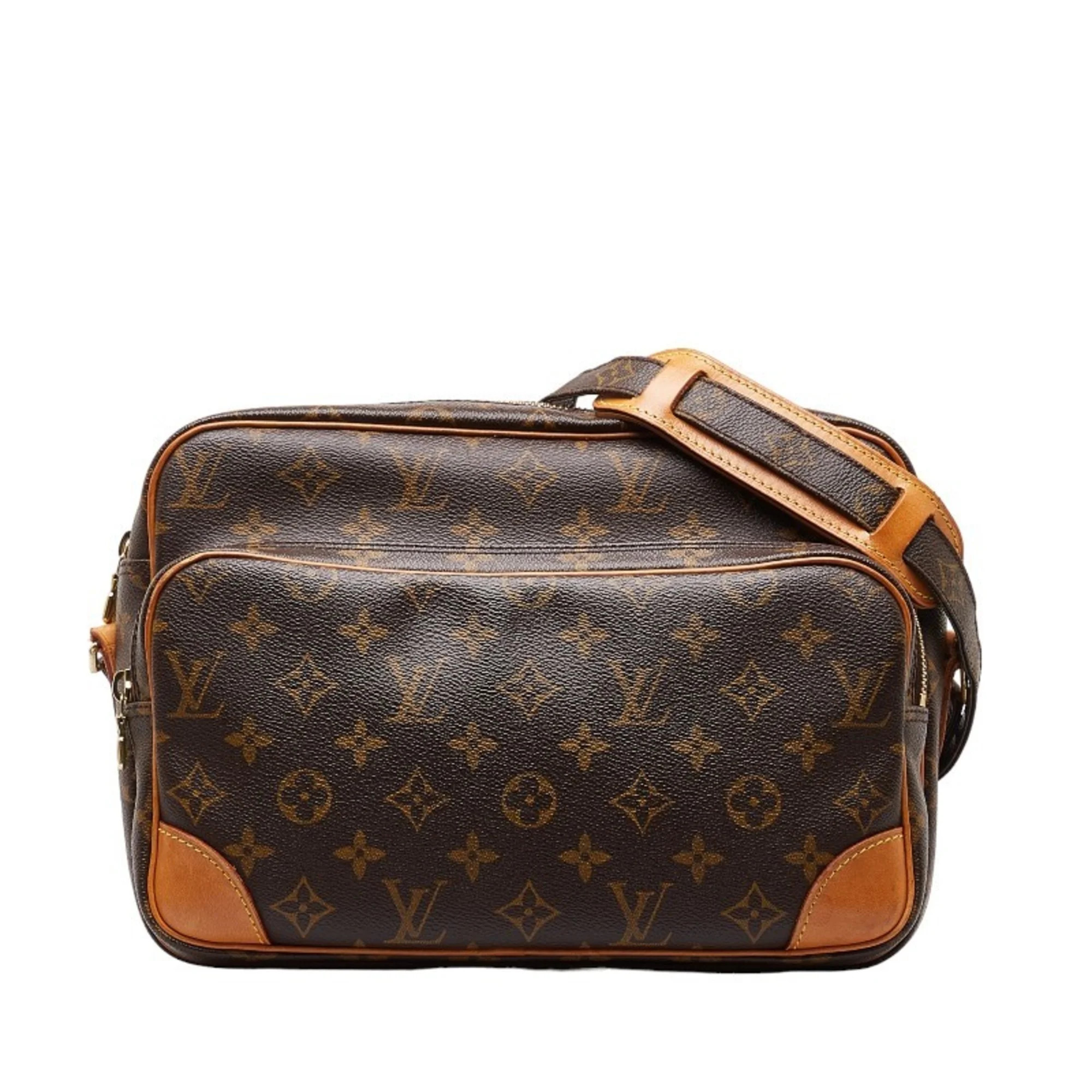 Pre-Owned Louis Vuitton Monogram Nile Shoulder Bag M45244 Brown PVC Leather Women's LOUIS VUITTON... | Walmart (US)