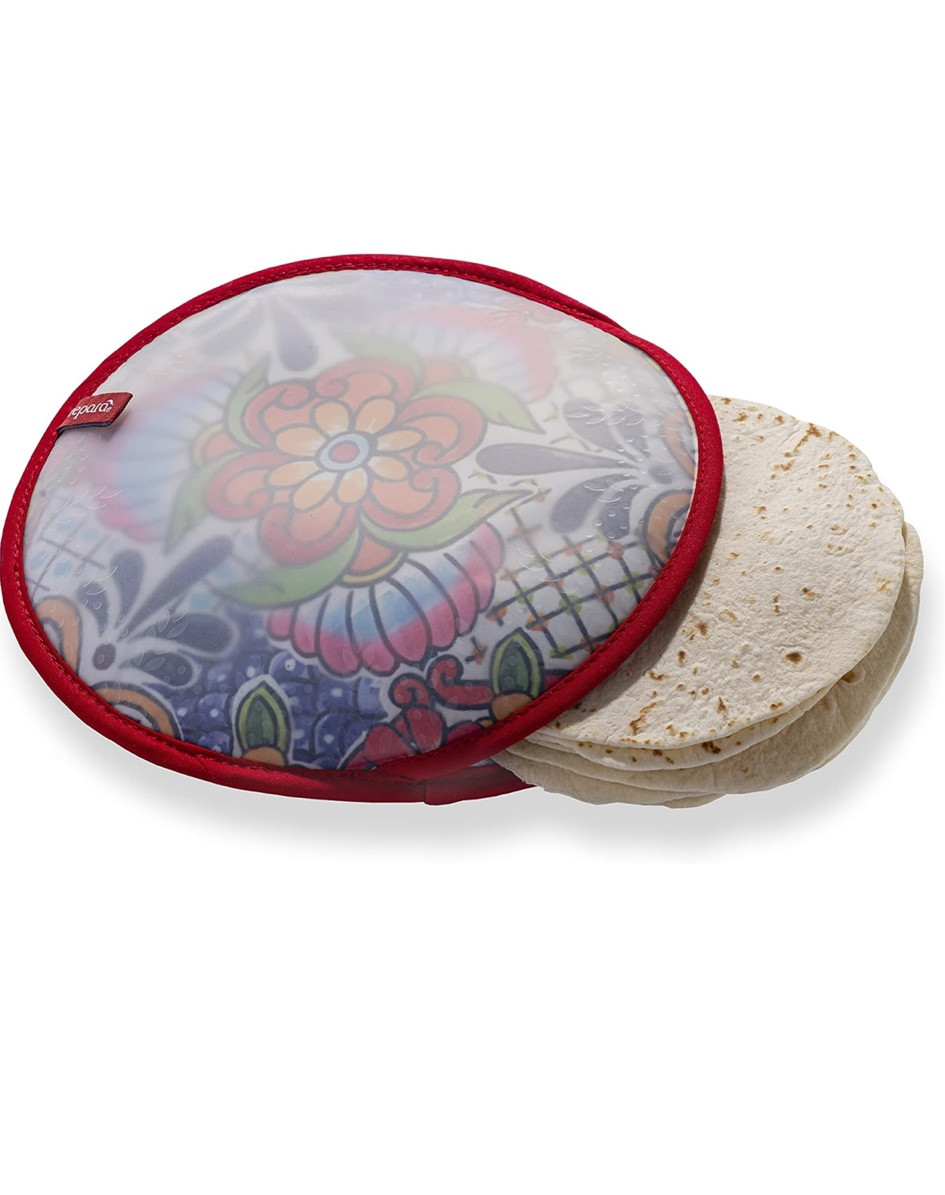 Pouch de esquentar e manter tortilla. Isso é maravilhoso! 