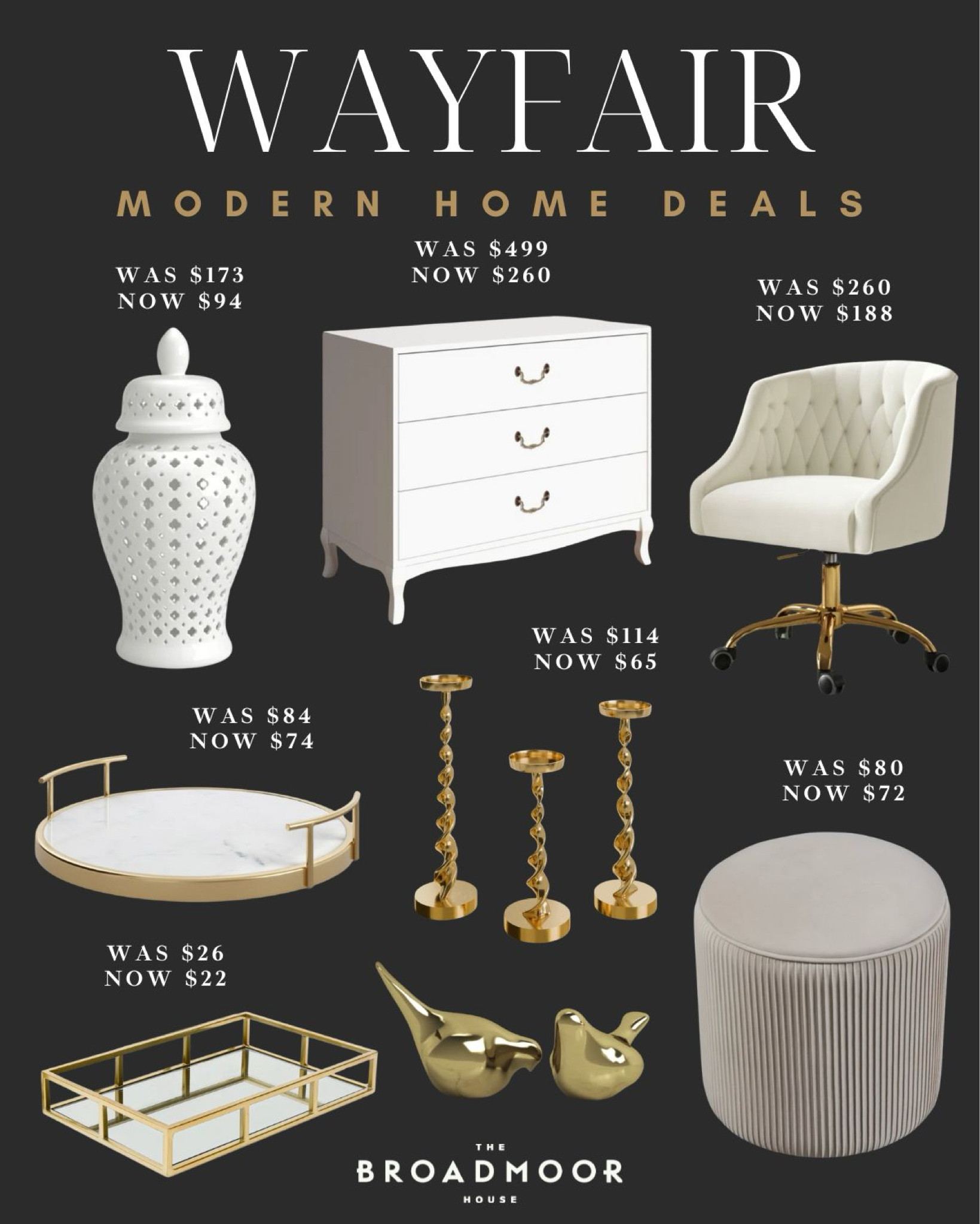 Wayfair, modern home, modern furniture, wayfair sale, wayfair deals, modern home deals, white nightstand, office chair, home decor, modern home decor, decorative tray, white vase

#LTKStyleTip #LTKHome #LTKSaleAlert