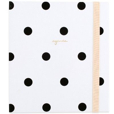 2021 Planner 6.875" x 8.75" Concealed Wire HC White with Black Dot - Sugar Paper™ | Target