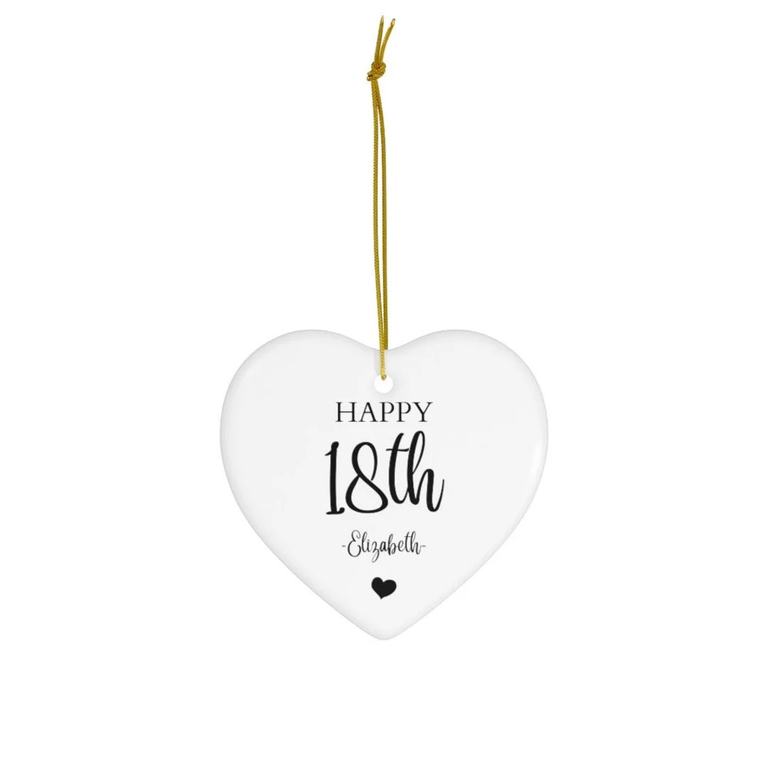 Personalized 18th Birthday Ornament 6 Turning 18 Birthday Keepsake Gift Gift for Daughter Gift fo... | Etsy (US)