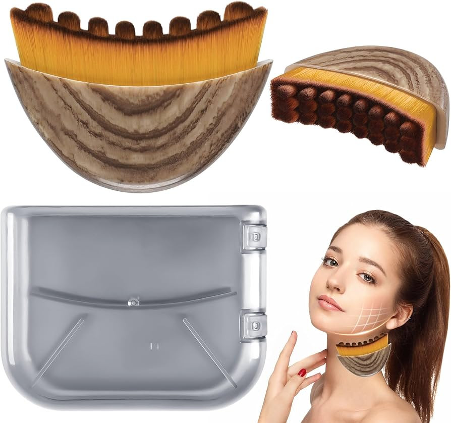 New Lymphatic Contour Face Brush,Lymphatic Drainage Massager for Chin & Neck,Ultra-Soft Bristles ... | Amazon (US)