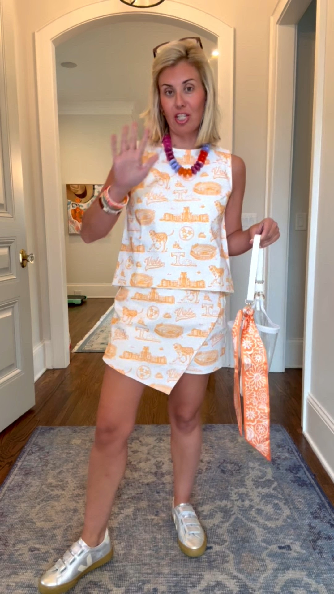 Oh my cuteness!! Stewart Simmons for the WIN!! Yall know I love my VOLS and I could not wait any longer to try this on. I’m wearing XS in top and skort. 

*Code - MIXANDMATCH15 at Stewart Simmons
*Code - Catherine20 at Allie + Bess 

#LTKSeasonal #LTKOver40 #LTKdayinmylife