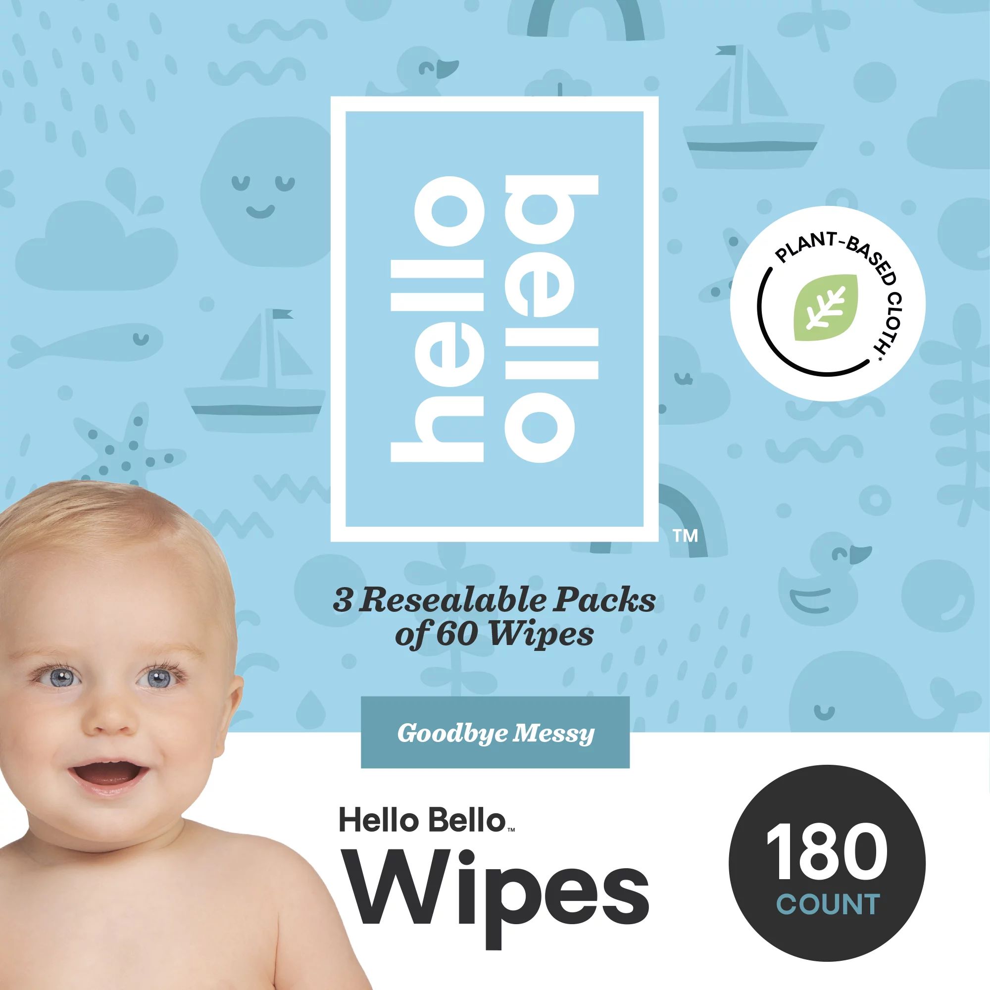 Hello Bello Baby Wipes, Unscented, 900 Count | Walmart (US)
