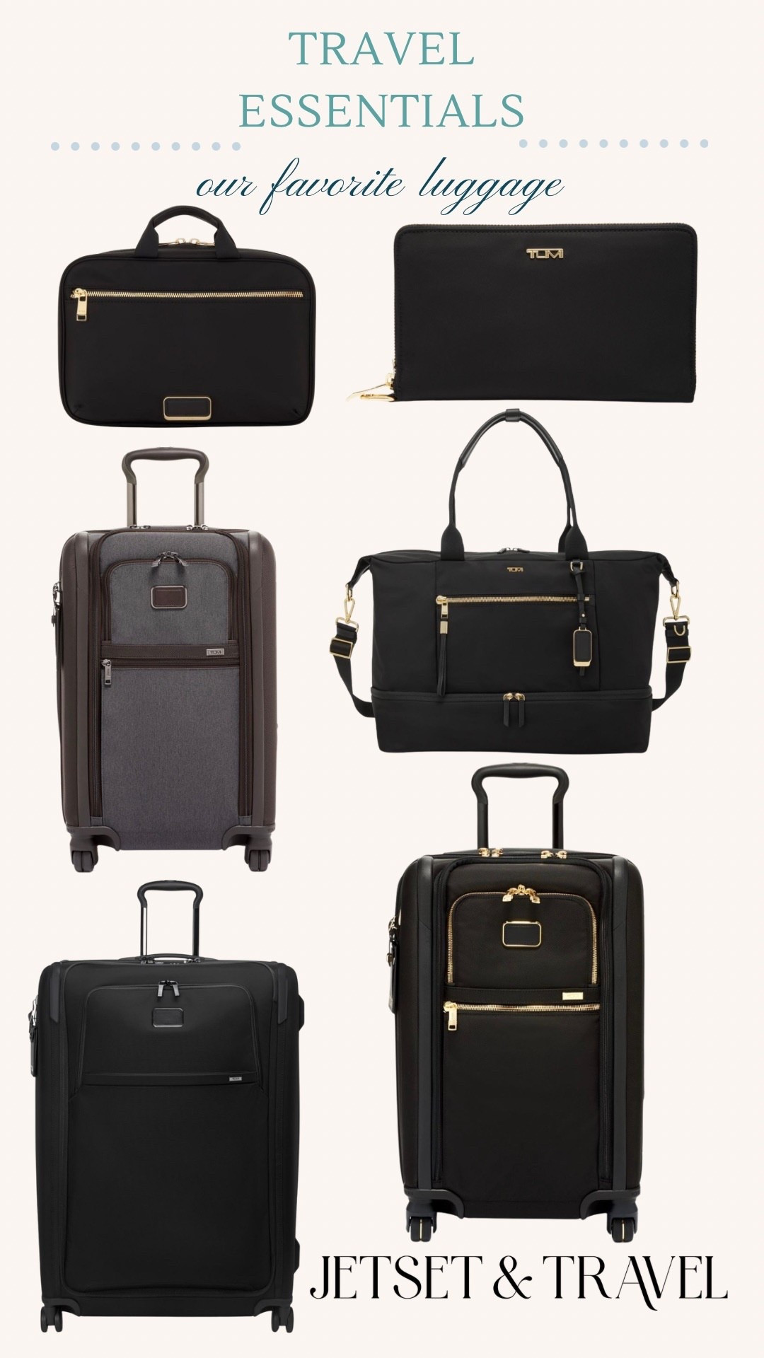 One of our most asked questions HAS to be “What is your favorite luggage brand?”… and hands down it’s #tumi !! The quality of these suitcases is umatched. No broken zippers here! I’ve even added the weekender bag, toiletry case, and jewelry pouch to my must haves. We’ve tried out quite a few different #luggage brands but we always come back to Tumi! 


#tumi #tumiluggage #luggage #suitcase #checkedbag #carryon #carryonsuitcase #weekenderbag #toiletrybag #toiletries #travel #travelhacks #travelmusthaves

#LTKTravel #LTKMens