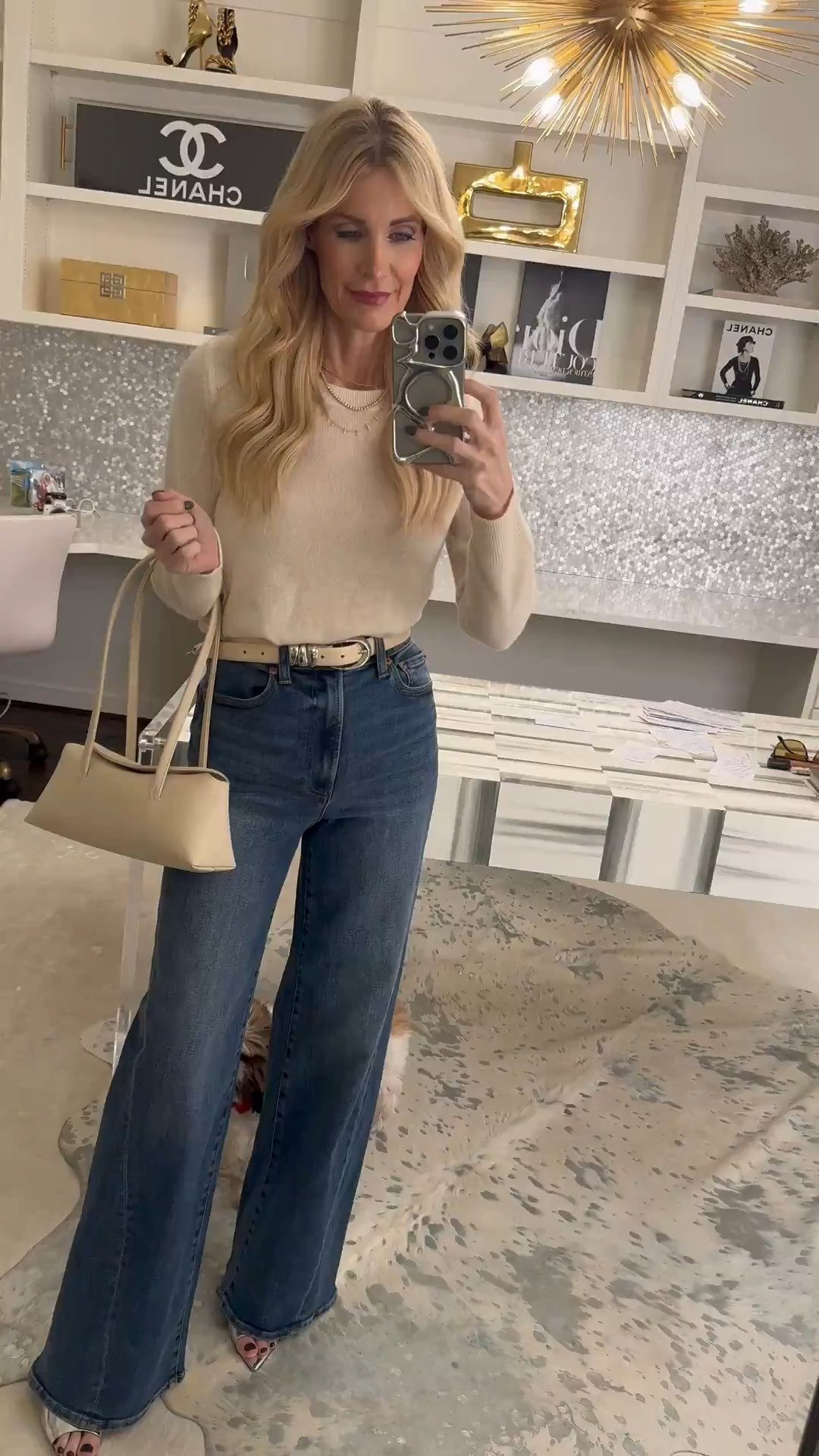 @nordstromrack makes the best real cashmere sweaters for the price! Super high-quality and it comes in tons of colors! Both the sweater and the jeans run tts, I’m wearing an XS I. The sweater and size 24 in the denim. #rackscore #nordstromrackpartner #LTKFindsUnder100  

 

#LTKootd #LTKSeasonal #LTKOver40