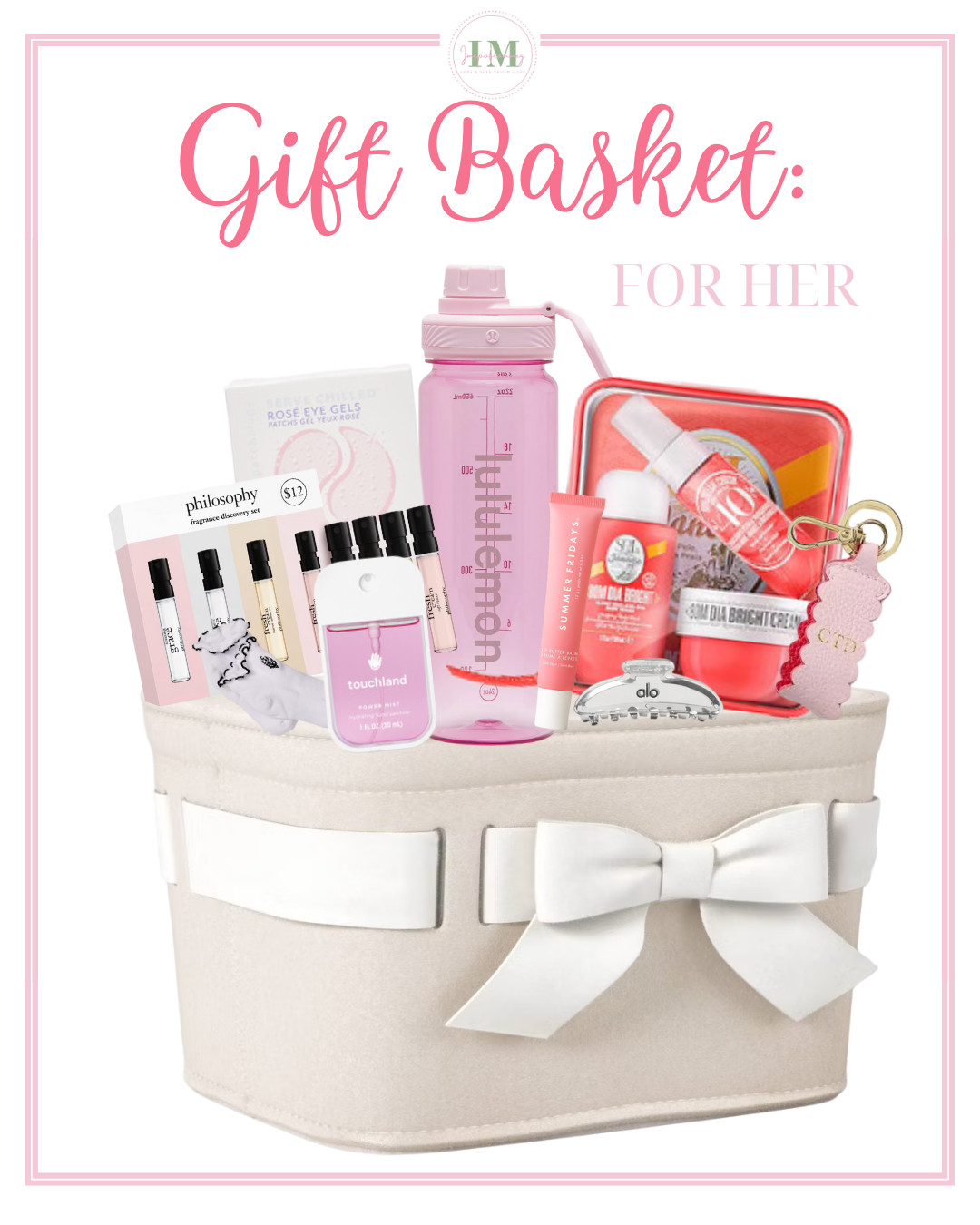 The sweetest gift for your favorite girl 💗
This curated “For Her” gift basket is full of beauty favorites, cozy essentials, and sweet little luxuries she’ll love using every day ✨From scent samples to skincare + cute accessories, she’ll be obsessed 💕

Click to shop the full bundle ✨

#GalentinesGifts #BestFriendGifts #PrettyInPink #LTKGifts #TrendingNow #CuteAndCozy #BeautyGiftGuide #BirthdayGiftIdeas #PamperHer #AestheticGiftBasket #LTKFinds #GiftGuide2025 #ChicAndCozy #PinterestInspired 

 #LTKGiftGuide #LTKFindsUnder50 #LTKFindsUnder100