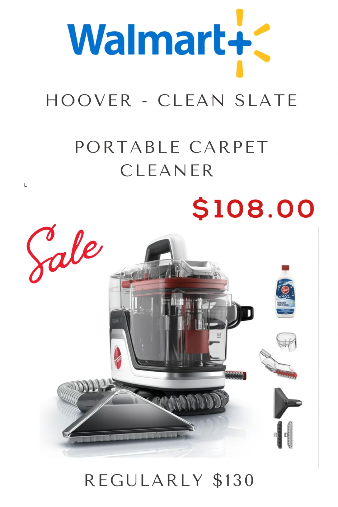 Hoover Clean Slate Portable Carpet and Upholstery Cleaner ON SALE now! 

#LTKhome #LTKGiftGuide #LTKsalealert