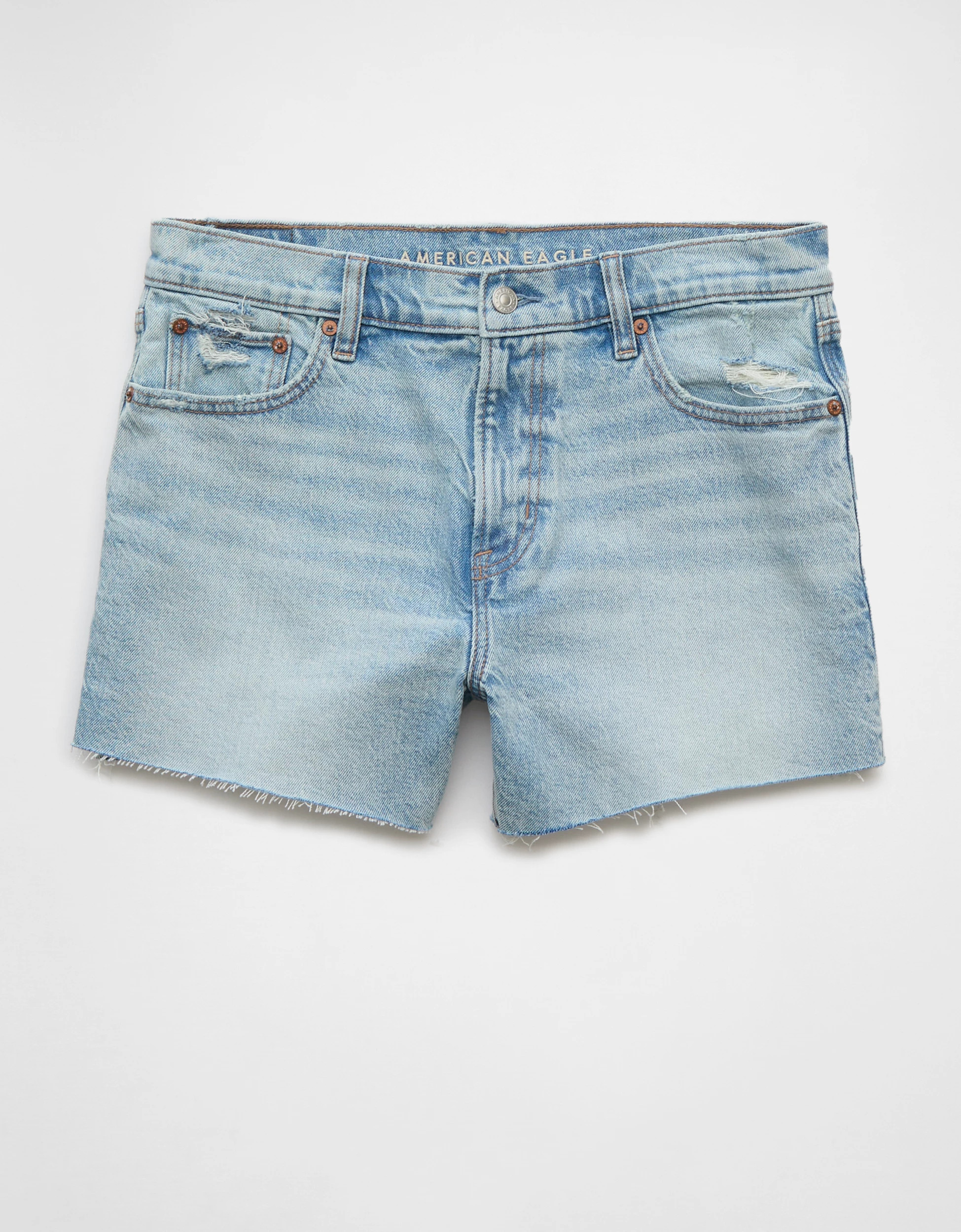 AE Stretch Low-Rise Ex-Boyfriend Denim Short | American Eagle Outfitters (US & CA)