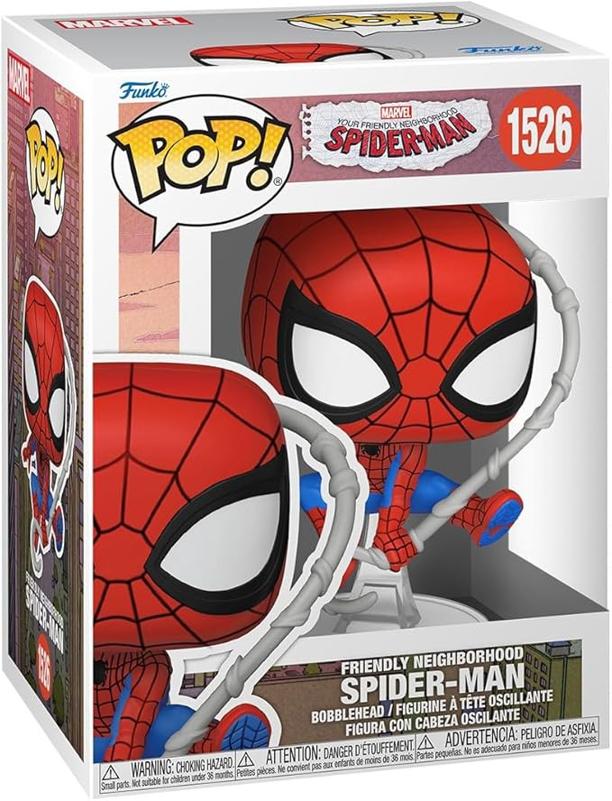 Funko Pop! Marvel: Friendly Neighborhood Spider-Man - Spider-Man - Collectable Vinyl Figure - Gif... | Amazon (US)