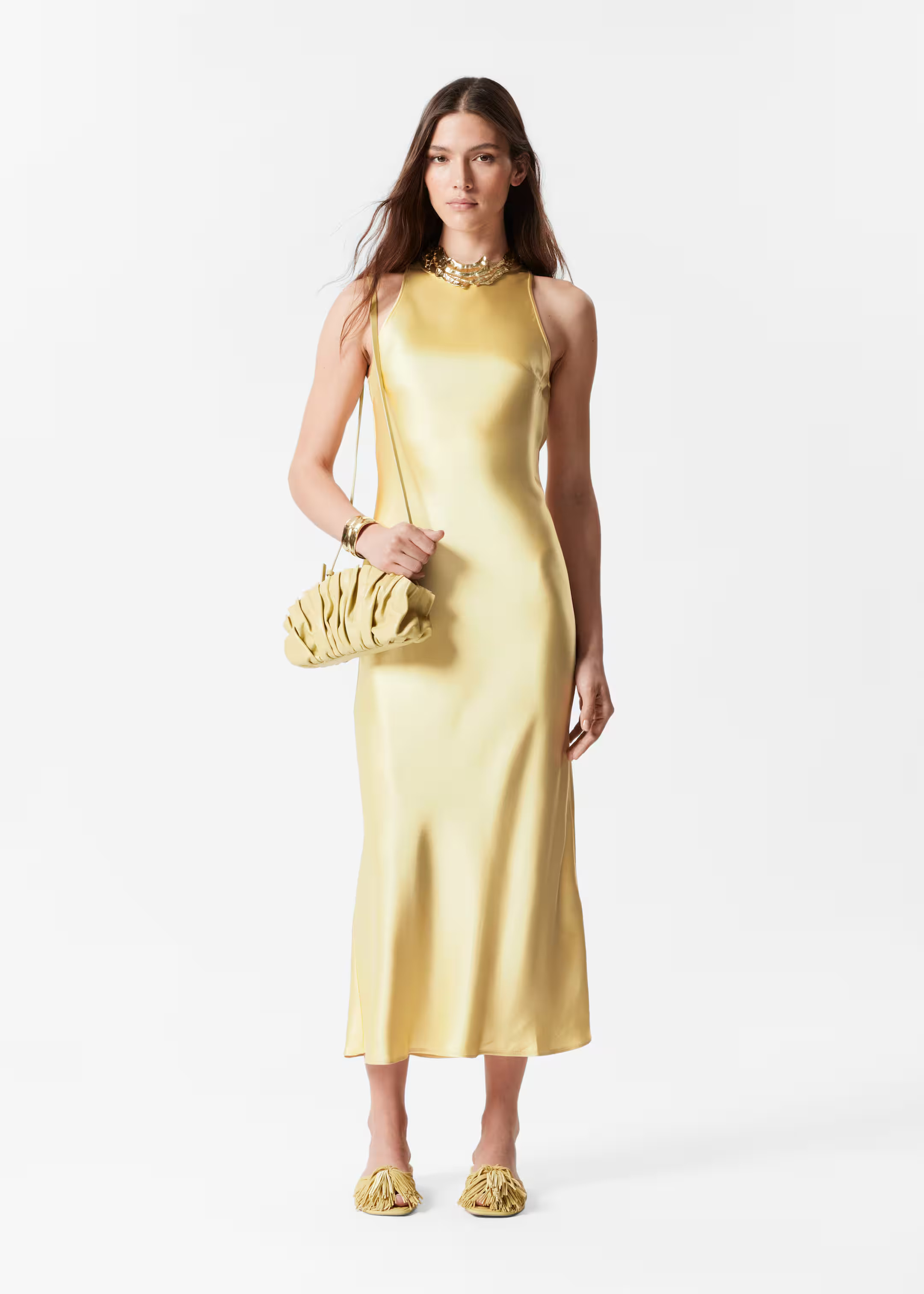 Sleeveless Satin Midi Dress | & Other Stories - US