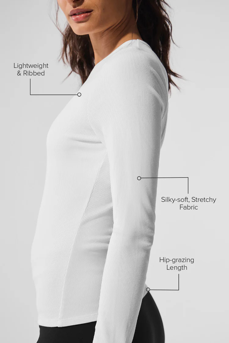 Ribbed Modal Long Sleeve | Alo Yoga (US)